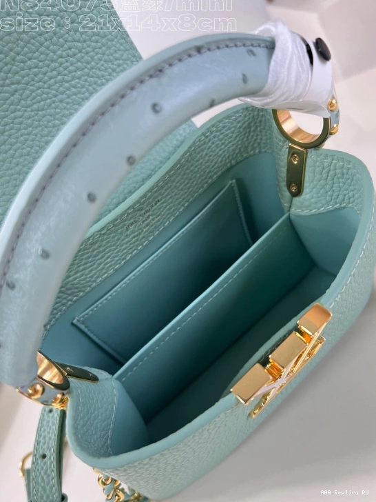 Aaa replica ru VUITTON MINI-22*12*8CM LOUIS CAPUCINES 0814